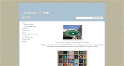 Desktop Screenshot of litlingtoncrystalstore.co.uk