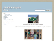 Tablet Screenshot of litlingtoncrystalstore.co.uk